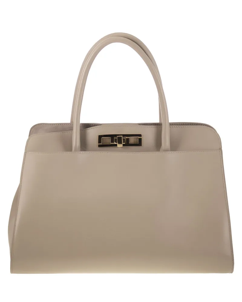 Fabiana Filippi große Handtasche mit Metallzubehör Light