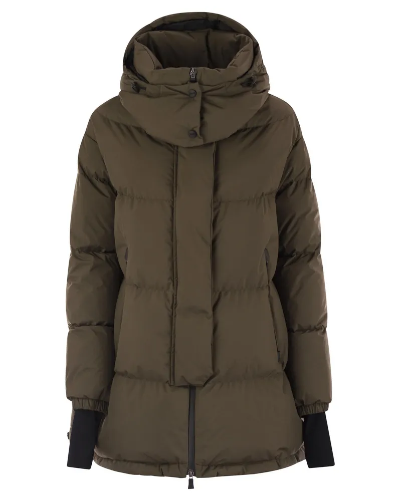 Herno Medium 2 Layer Hooded Down Jacket Wood