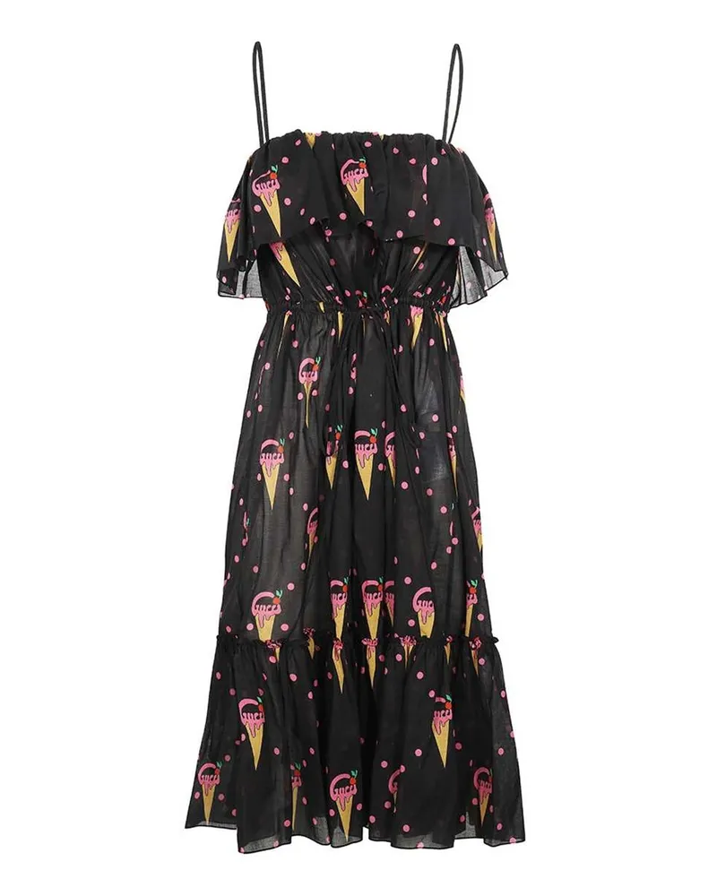 Gucci Eiscremekleid Schwarz