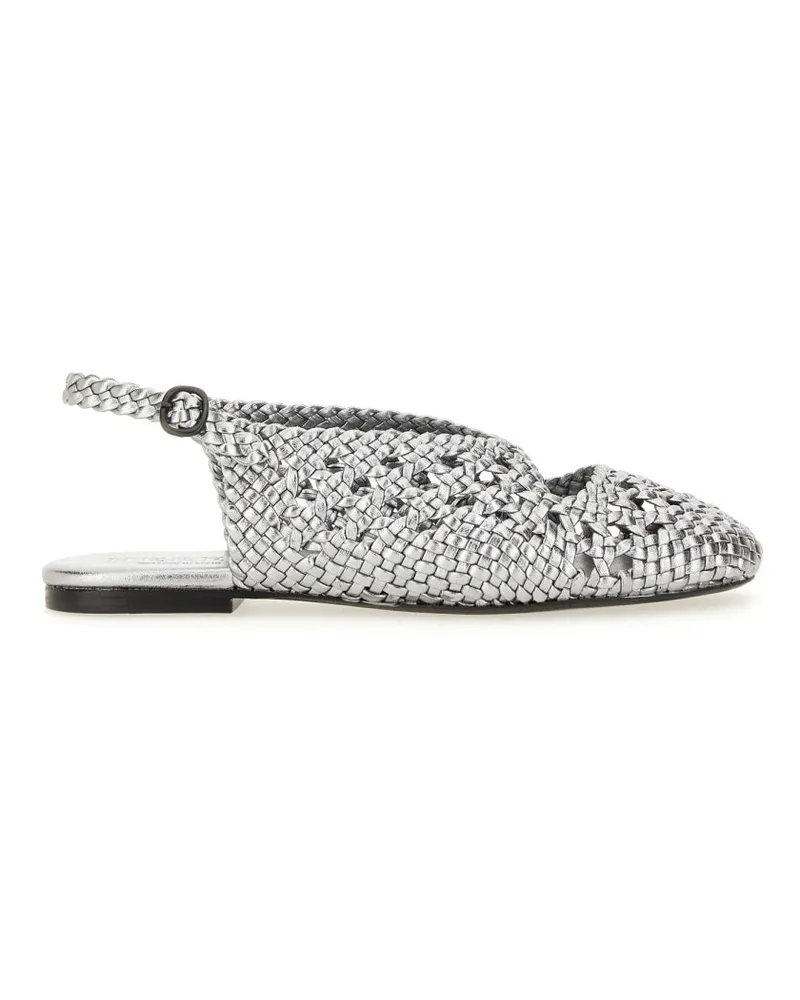 HEREU Hieru Slingback Sandal "Empuria Metallic Silver