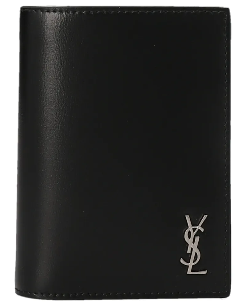 Saint Laurent Tiny Cassandre' Kartenhalter Schwarz