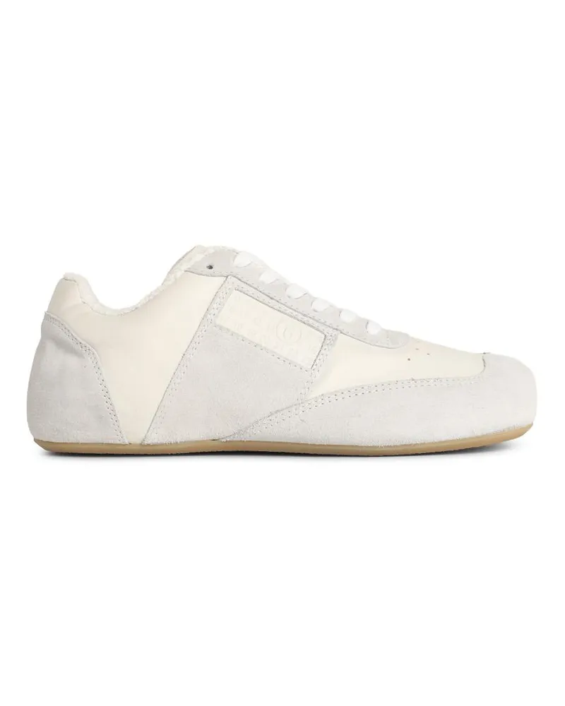 Maison Margiela Anatomic' Sneakers aus weißem Nappa-Lear und Wildleder White