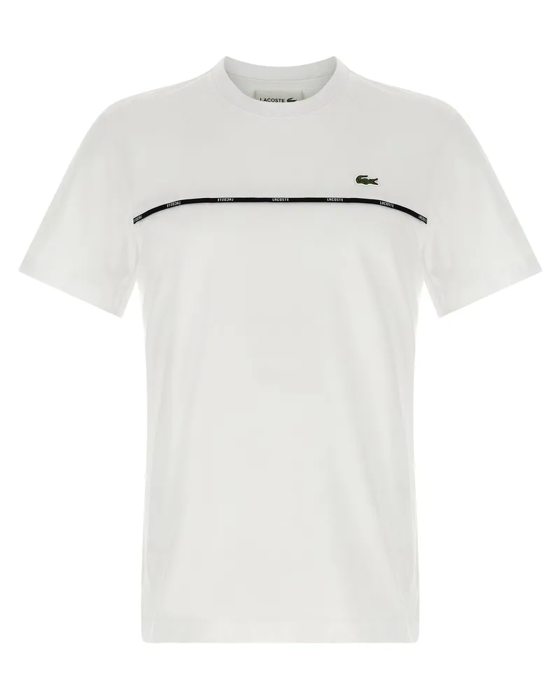 Lacoste T -Shirt Bordo Lacoste White