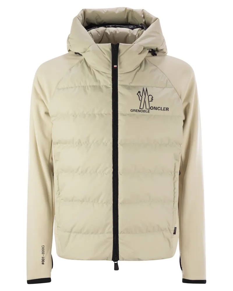 Moncler gepolstertes Sweatshirt mit Reißverschluss Beige