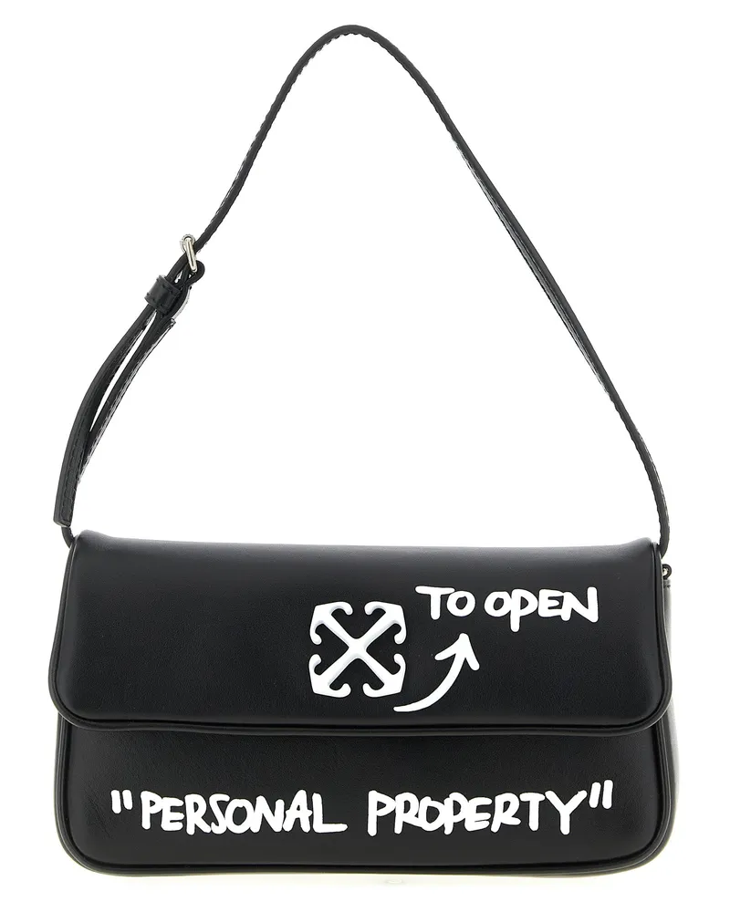 OFF-WHITE Cremefarbene Umhängetasche „Jitney Quote 0.7 White