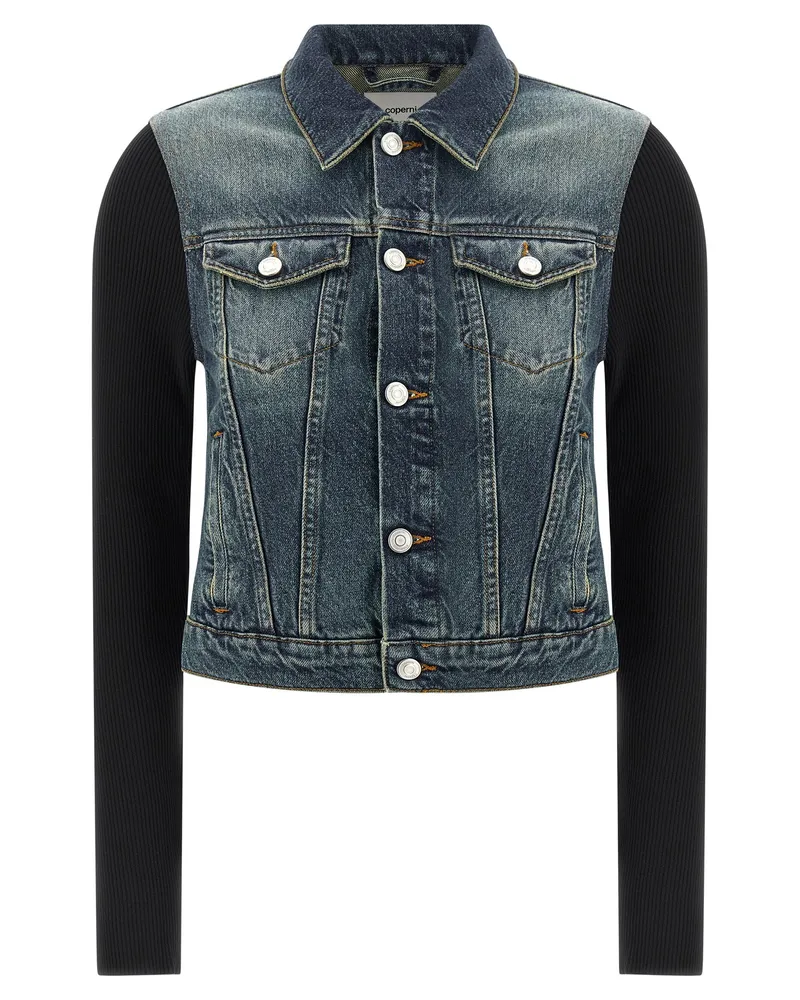COPERNI Hybrid Rib Denim' Jacke Blue