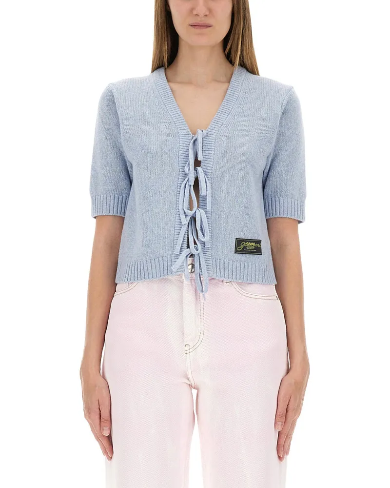 Ganni Cardigan mit Bögen Baby
