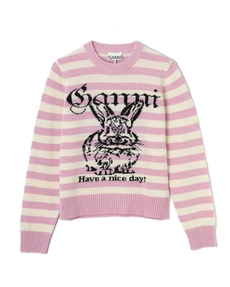 Ganni Sweaters rosa Pink
