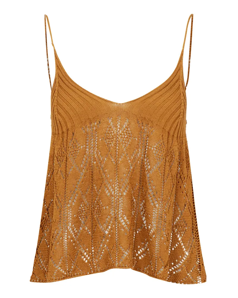 Semicouture Halbmiko -Top -Zimt Cinnamon