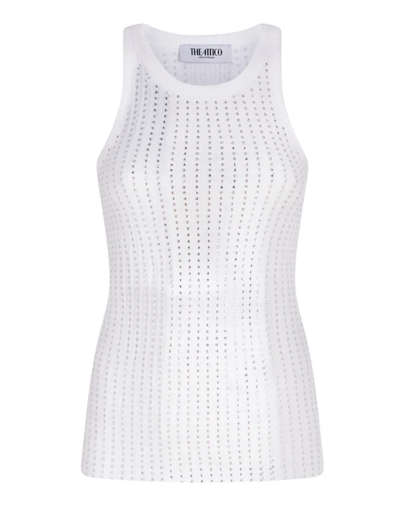 ATTICO Das Attico White Tank Top 001white