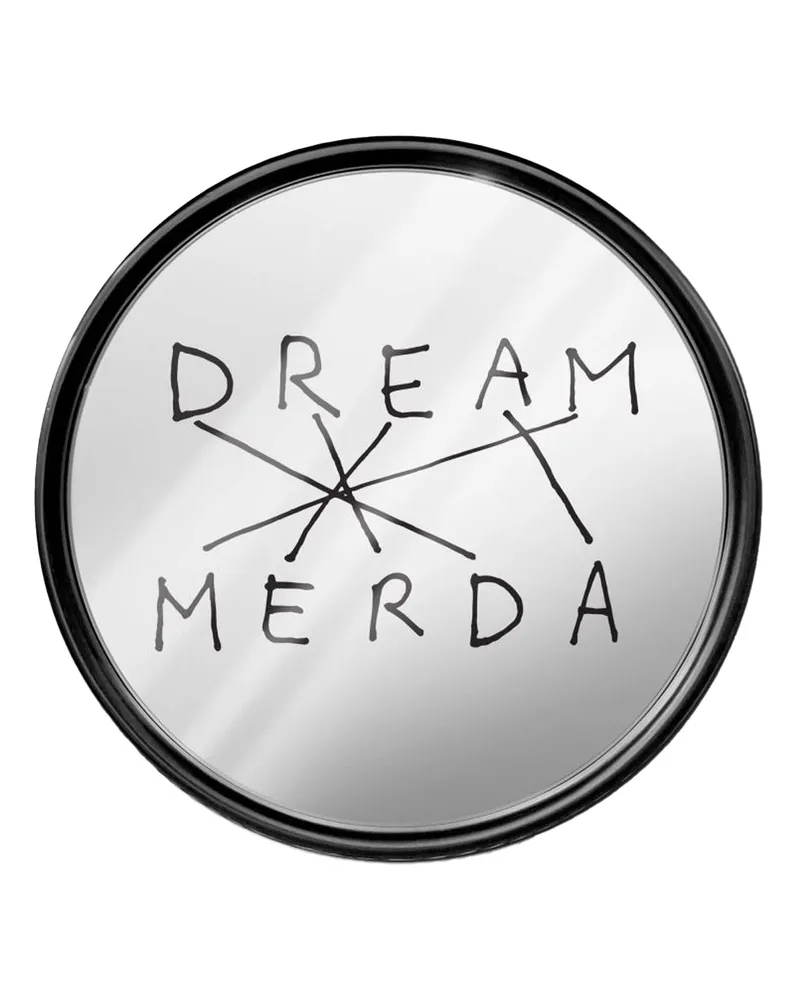 Seletti Connection Dream Merda' Spiegel Schwarz