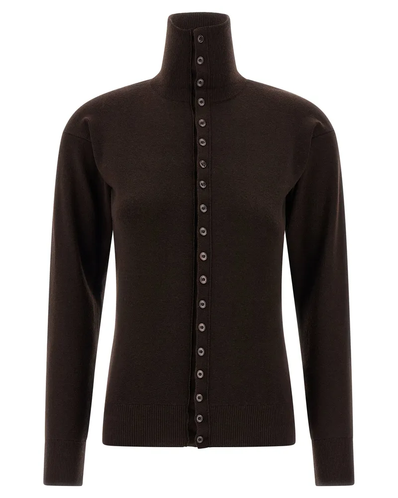 Christophe Lemaire Cardigan „Buttoned Fitted Brown