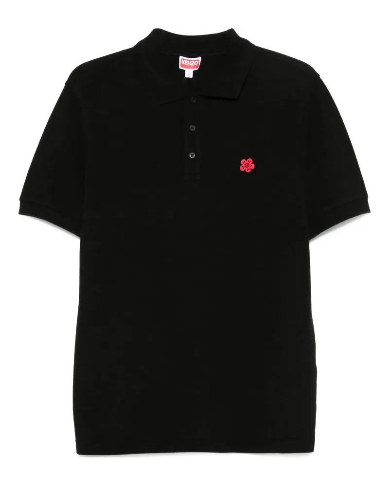 Kenzo bekommt Boke Blume gestickt Slim Polo 