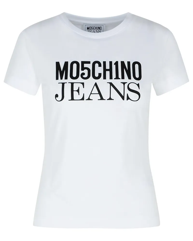 Moschino Moschino -Jeans weiße Baumwoll -T -Shirt White