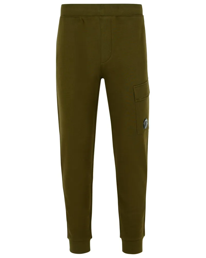 C.P. Company C.P. Firma 'Jogger' grüne Baumwollhosen Green