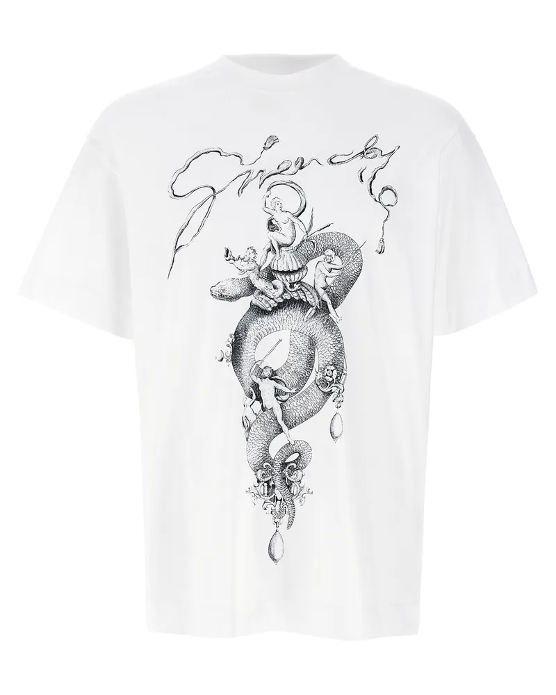 Givenchy gedrucktes T -Shirt White