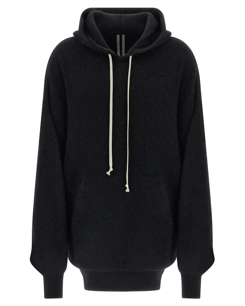 Rick Owens Hun Hoodie' Pullover Black