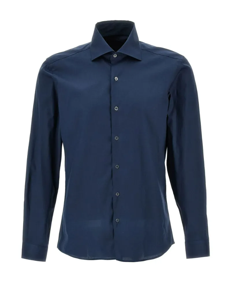Fay French Kragenhemd Blue