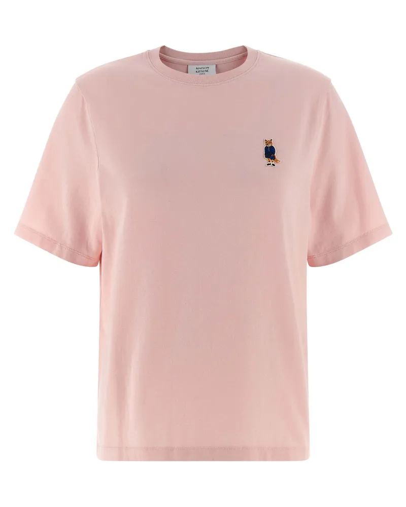 Kitsuné gekleidete Fuchs' T -Shirt Pink