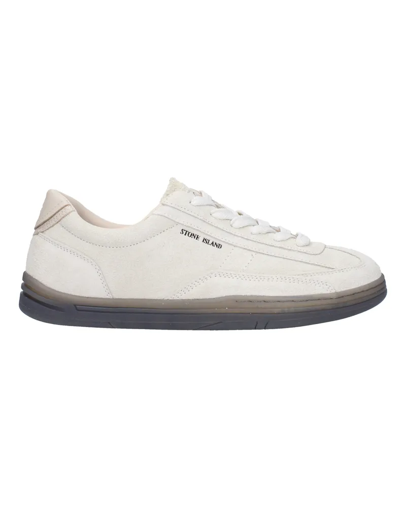 Stone Island Sneakers Rock Herrens Wildleder Beige/Ecru -