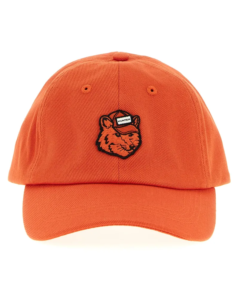 Kitsuné Maison Kitsuné X Hunter „Fox Head“-Kappe Orange