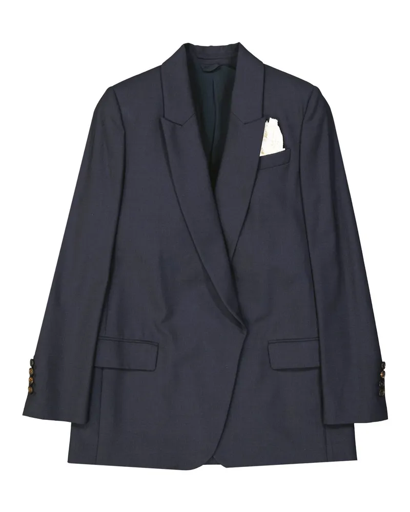 Brunello Cucinelli Jacke aus Schurwolle Blau