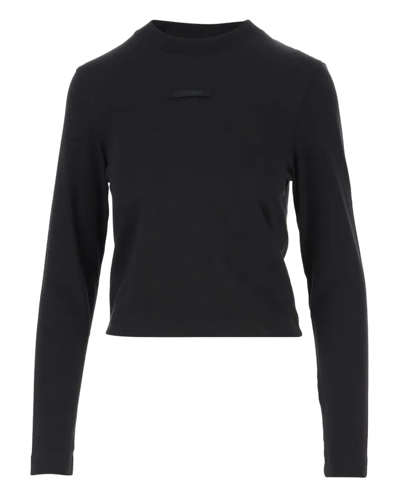 Jacquemus das Grosgrain -Logo -Top White