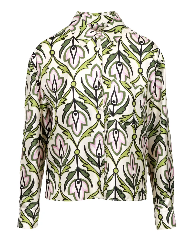 Max Mara Max Mara Wochenendhemden Panna+verde