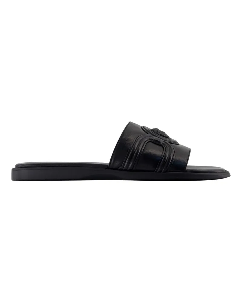 Versace Sandalen  Leder schwarz Black