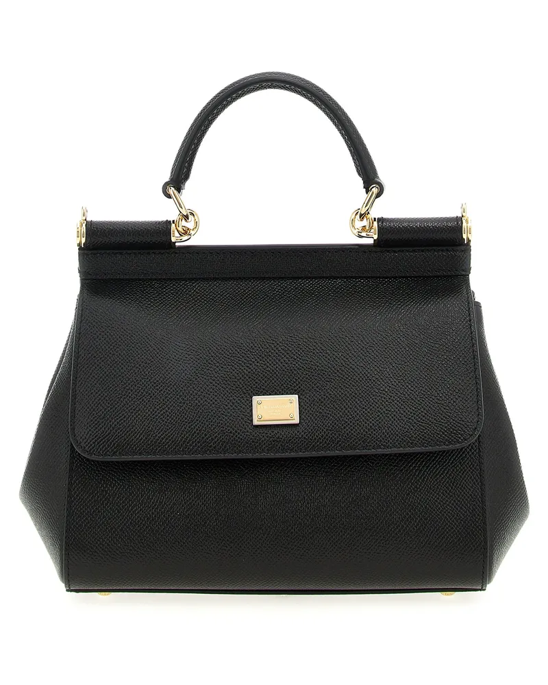 Dolce & Gabbana Sizilien' mittlere Handtasche Black