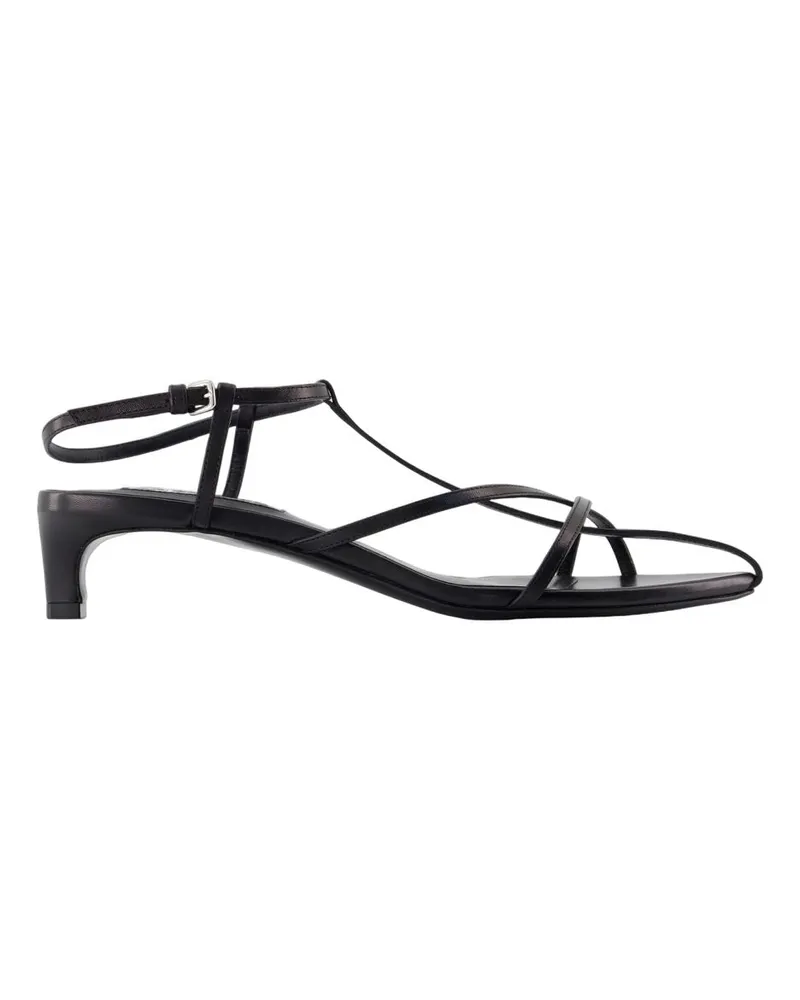 Jil Sander Sandalen Jil Schleifer Leder schwarz Black
