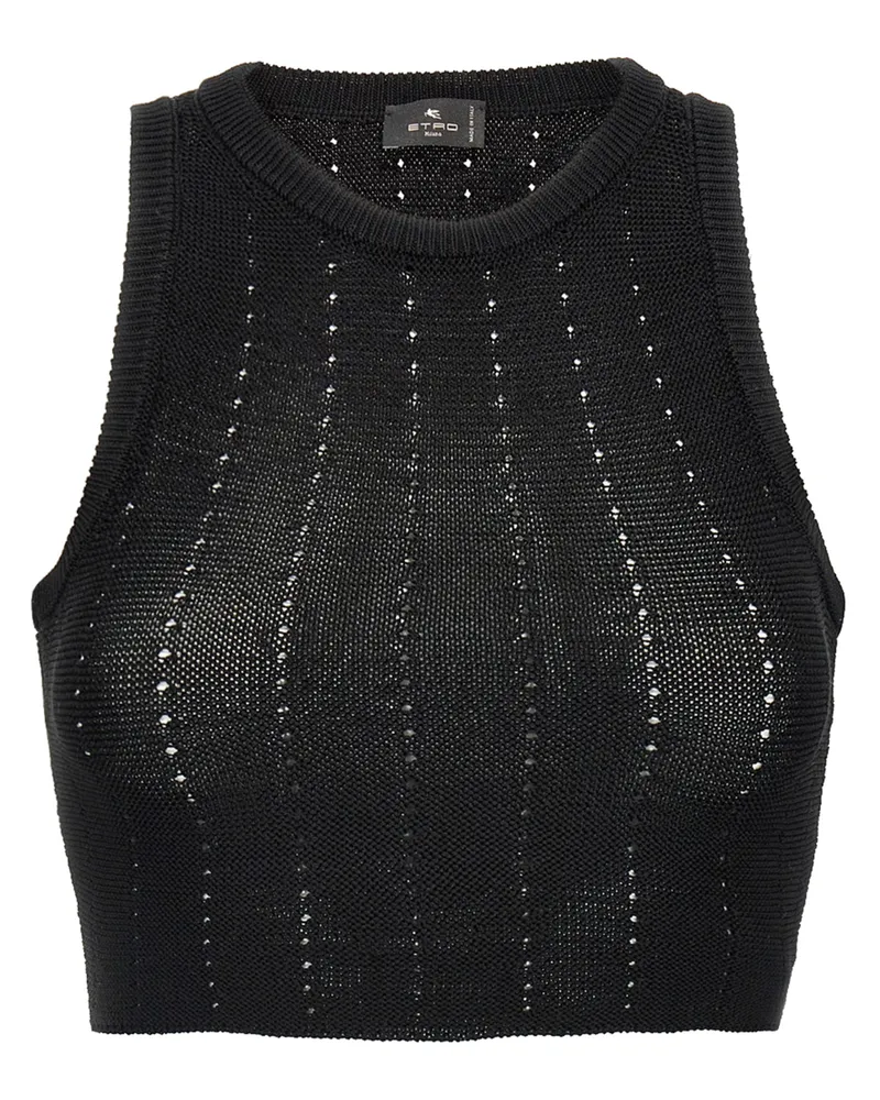 Etro Crop Top Black