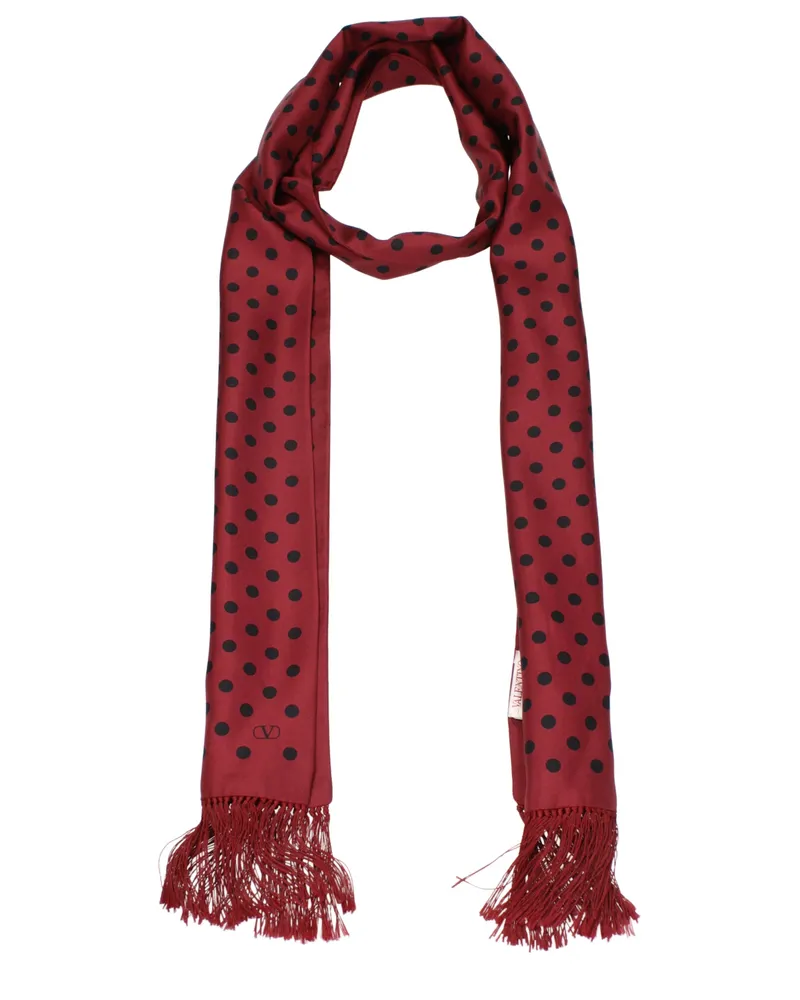 Valentino Garavani Herrens Roter Seidenschal -
