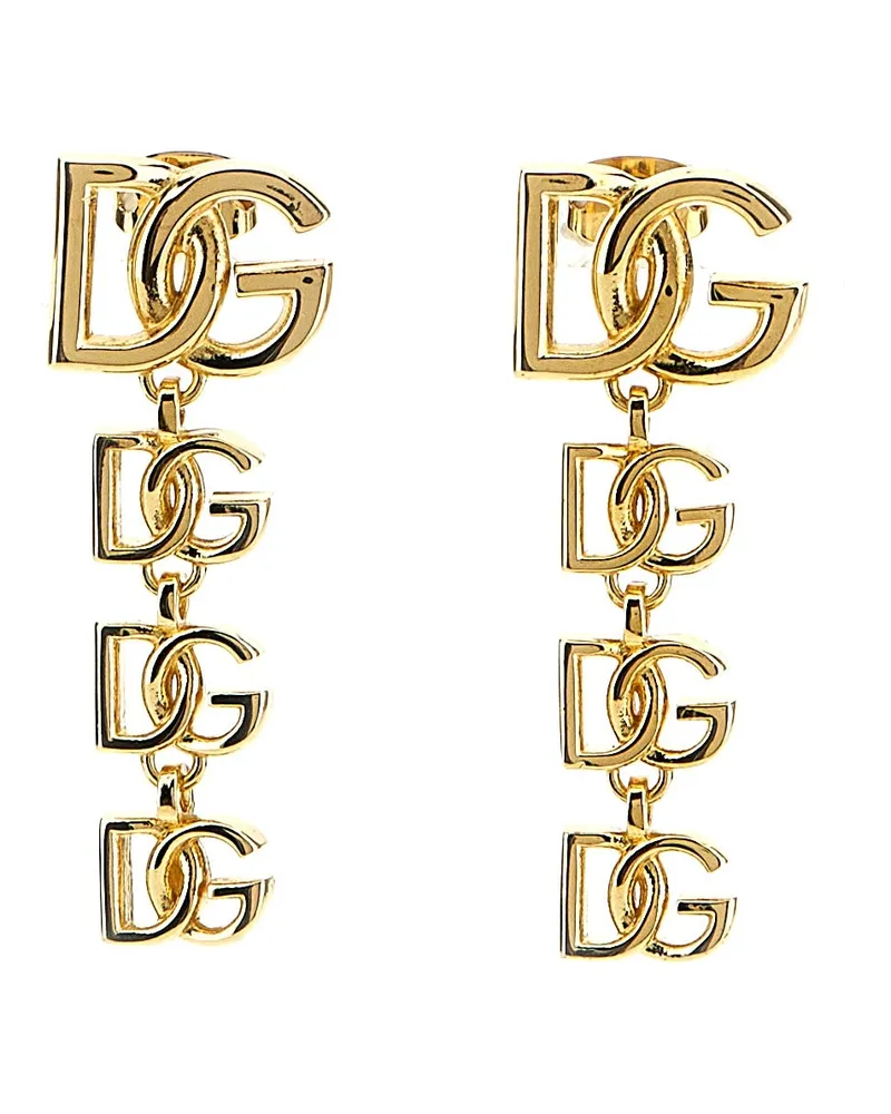 Dolce & Gabbana Logo -Ohrringe Gold