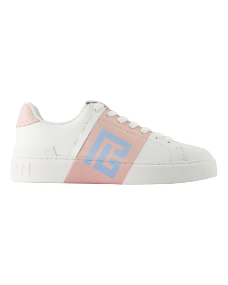Balmain B Court Sneakers  Leder Rosa Pink