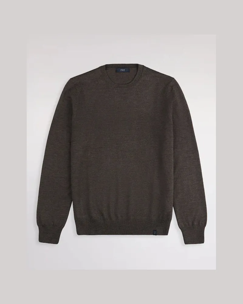 Fay Wollpullover Brown