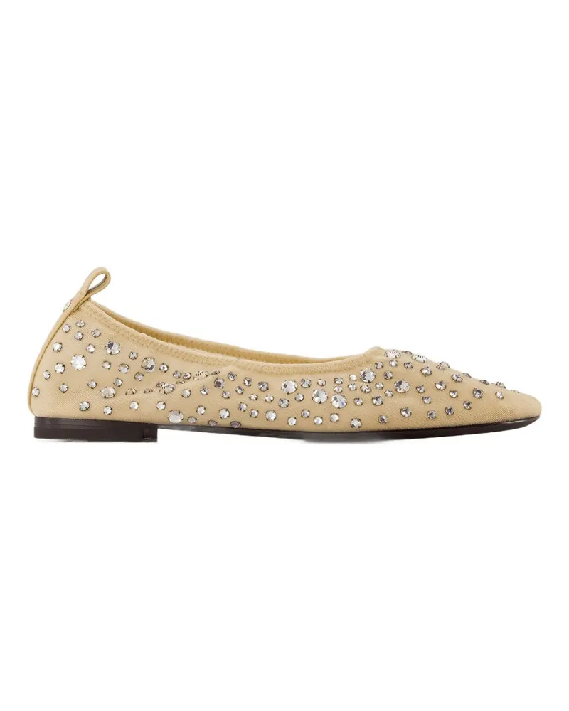 Tory Burch Kristall -Ballerinas  Nylon Beige Neutral