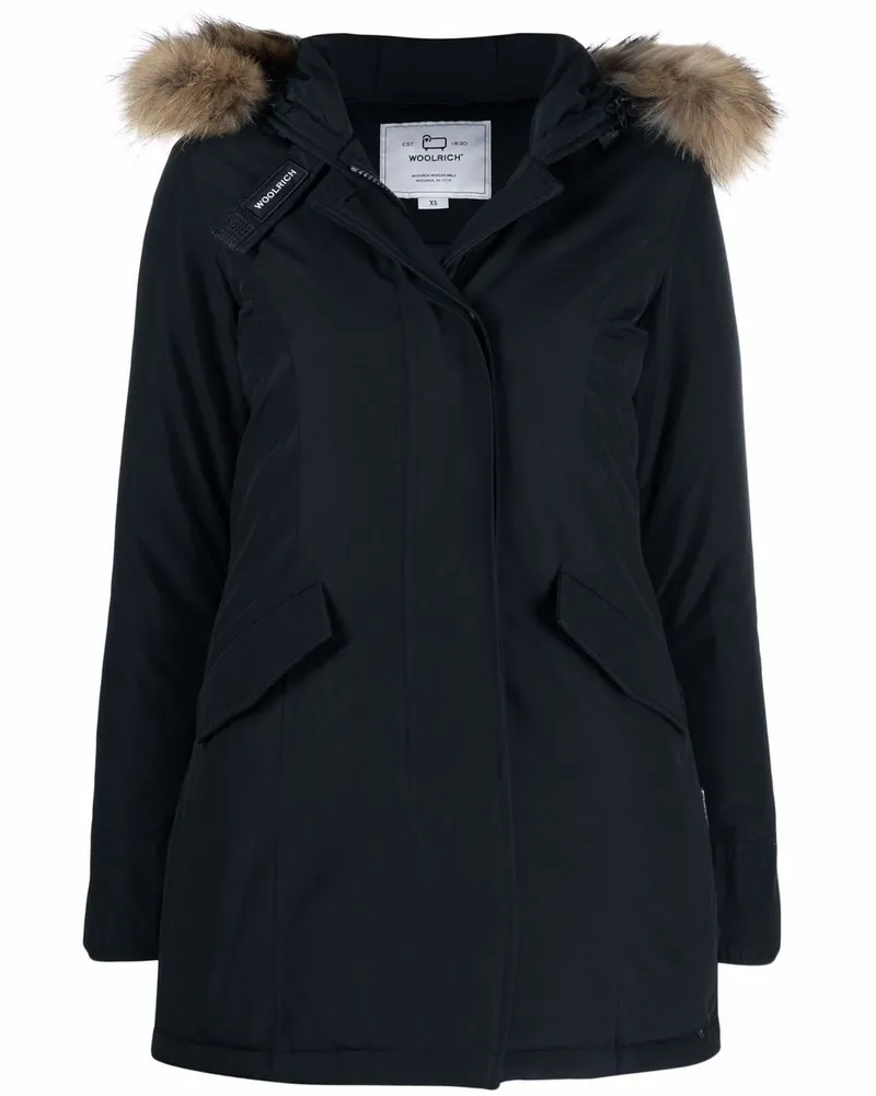 Woolrich Arctic Parka mit abnehmbarem Waschbärfell White