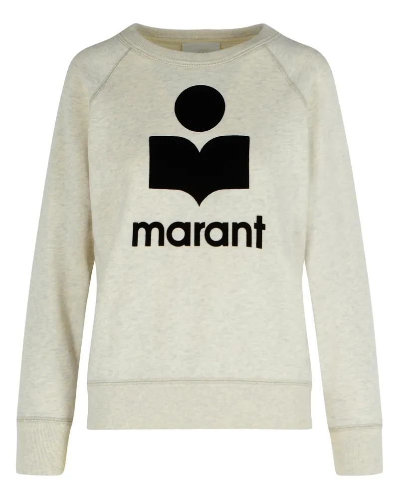 Étoile Isabel Marant Millyny' 'Ecru' Cotton Blend Sweatshirt Grey
