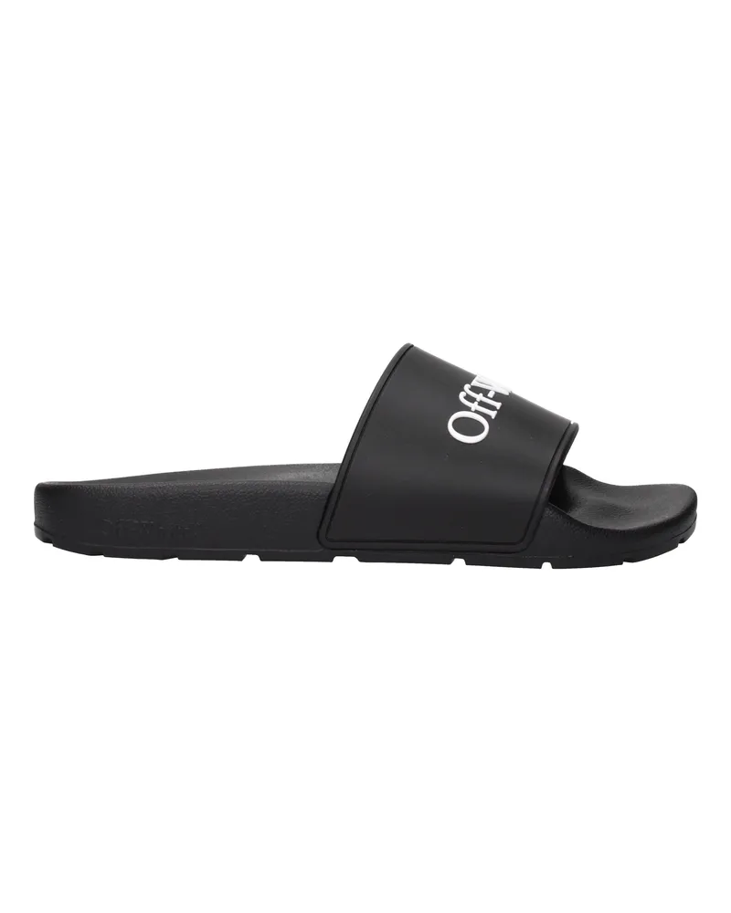 OFF-WHITE Off White Damens Clogs und Pantoletten aus Gummi in Schwarz -