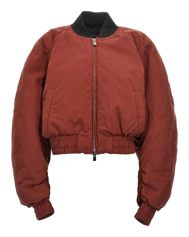 ANDAMANE Die Andamane 'Sierra' Cropped Bomber Jacke Bordeaux