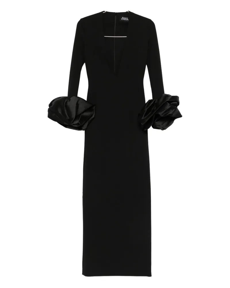 Solace London Valerie Maxikleid Black