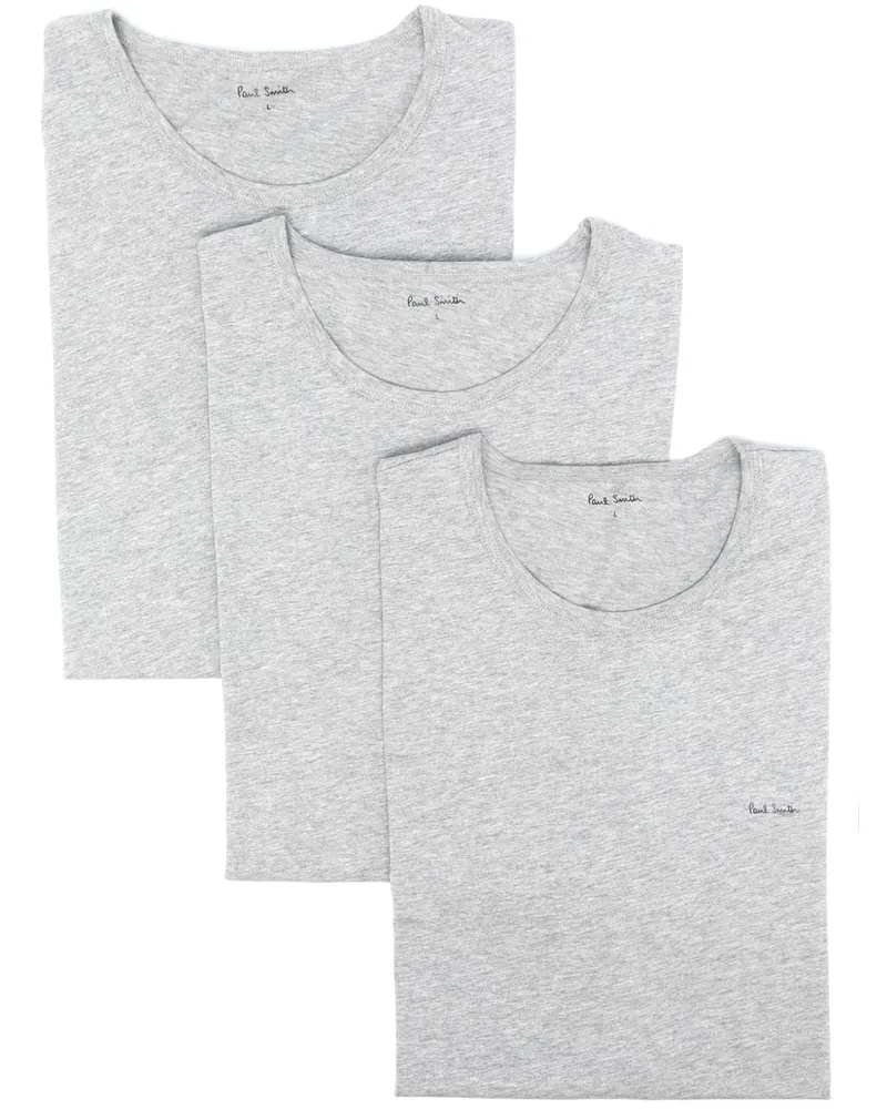 Paul Smith Cotton T Shirt 3Pack Grey