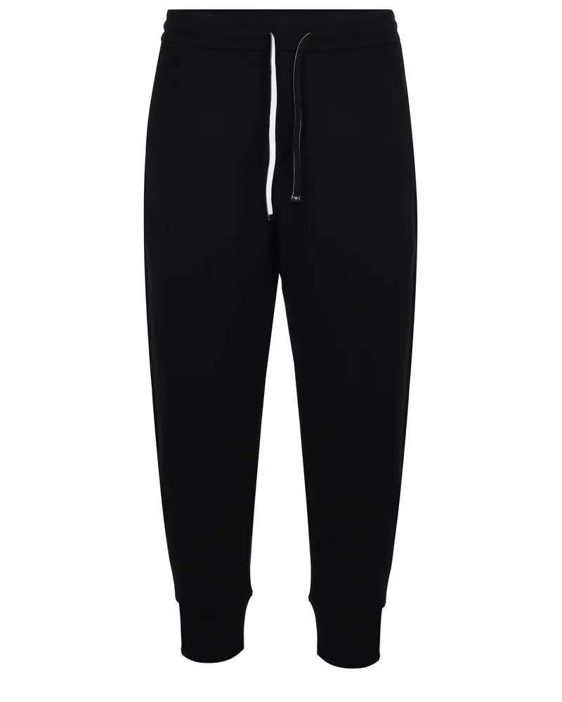 Emporio Armani Cotton Blend Jogging Hosen Black