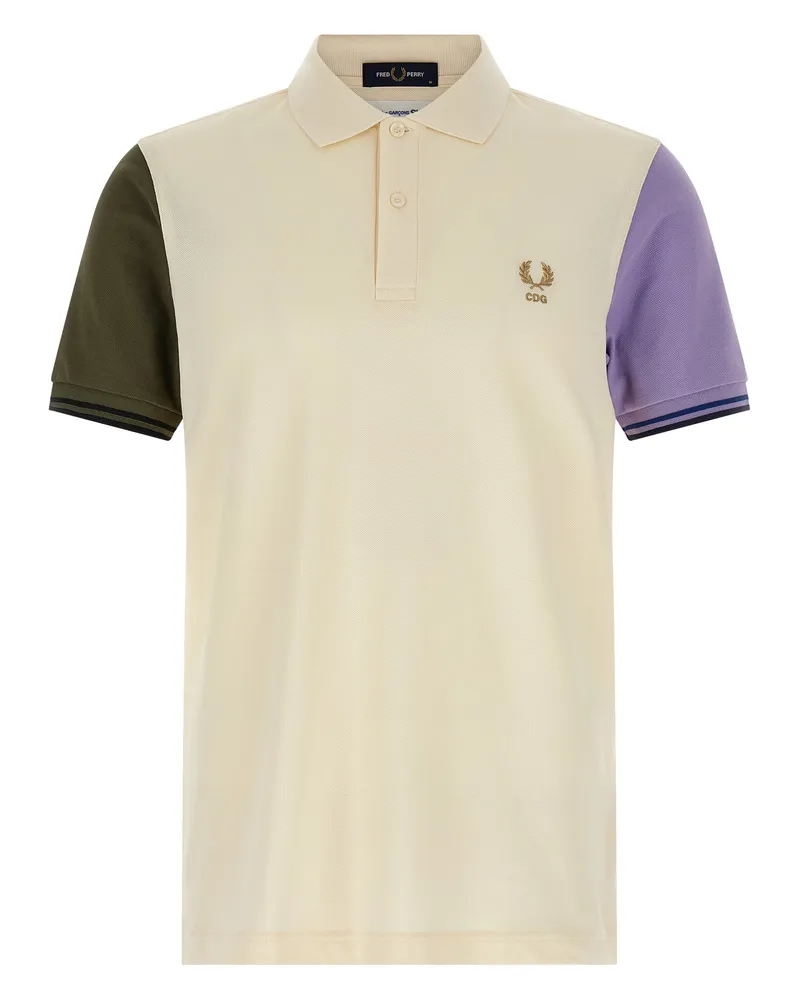 Comme des Garçons Polo Comme des Garçons Hemd x Fred Perry White
