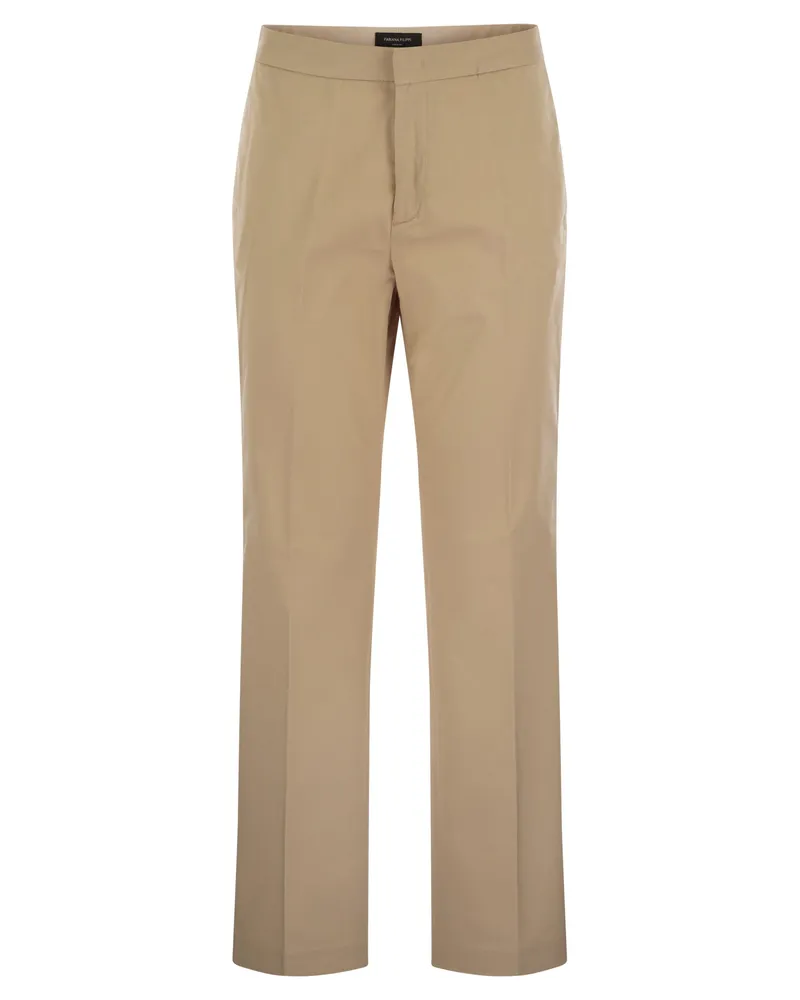 Fabiana Filippi Baumwolle Gabardinenhose Sand