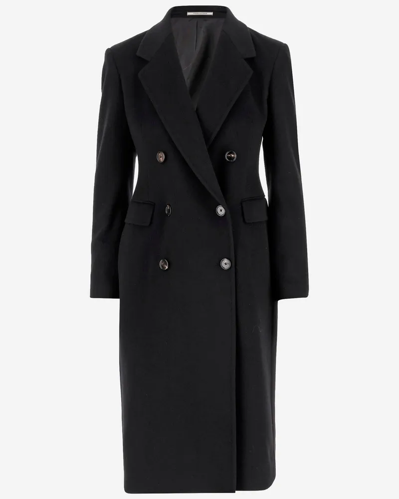 Tagliatore doppelte Kaschmirmantel Black