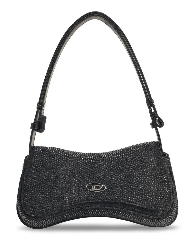 Diesel spiele' schwarze Denim -Tasche Black