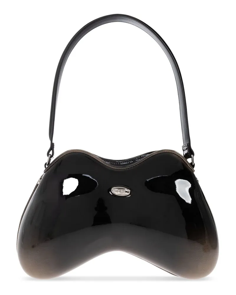 Diesel Doppel -D -Umhängetasche Black