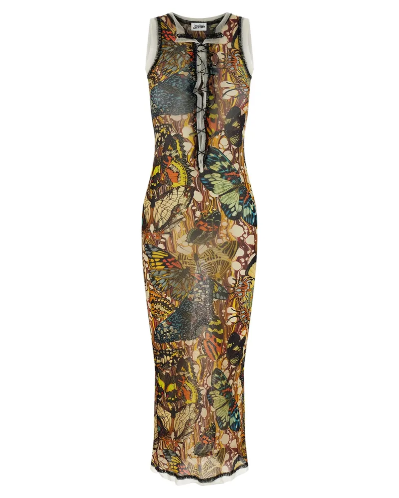 Jean Paul Gaultier Re Edition The Yellow Butterfly“-Kleid Multicolor